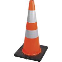 183 Premium Flexible Safety Cone, 28", Orange, 4" & 6" Reflective Collar(s) Toolneeds Inc.
