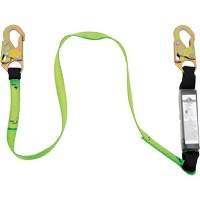 SA-5400-6 Shock Absorbing Lanyard, 6', Snap Hook Center, Snap Hook Leg Ends, Polyester Toolneeds Inc.