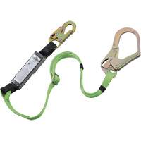 SA-5402-6A Shock Absorbing Lanyard, 6', Rebar Hook Center, Snap Hook Leg Ends, Polyester Toolneeds Inc.