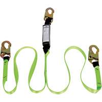 SA-54000-4 Shock Absorbing Lanyard, 4', Snap Hook Center, Snap Hook Leg Ends, Polyester Toolneeds Inc.