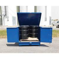 Palette de d&eacute;versement en acier avec couvercle rigide S-4 Ultra, 61" lo x 54,4" la x 52" h, Capacit&eacute; de charge 4700 lb Toolneeds Inc.
