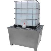 Ultra-IBC Spill Pallet en acier, Capacit&eacute; de d&eacute;versement 370 gal. US, 57,6" x 34,7" x 56,9" Toolneeds Inc.