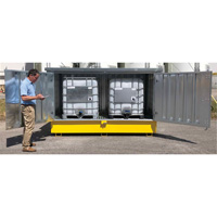 Ultra-Twin IBC en acier avec couvercle rigide, 123,4" lo x 73,4" la x 66,4" h, Capacit&eacute; de charge 12250 lb Toolneeds Inc.