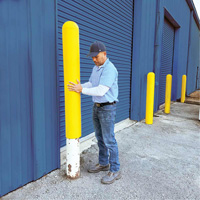 Ultra-Post Protector&reg;, 4" Dia. x 52" L, Yellow Toolneeds Inc.