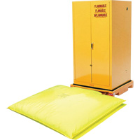 Single Drum Ultra-Safety Cabinet Bladder System, 37,8" lo x 37,8" la x 6,3" h, Capacit&eacute; de charge 1500 lb Toolneeds Inc.