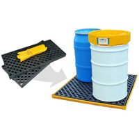 Ultra-Spill Deck flexible, &agrave; vessie, 4 barils, Capacit&eacute; de d&eacute;versement 110 gal. US, 51" x 48" x 5" Toolneeds Inc.