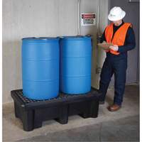 Ultra-Spill Pallet mod&egrave;le &eacute;conomique, 2 barils, Capacit&eacute; de d&eacute;versement 66 gal. US, 53" x 29" x 16,5" Toolneeds Inc.