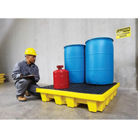 4-Drum Nestable Ultra-Spill Pallet&reg;, 66 US gal. Spill Capacity, 51" x 51" x 10" Toolneeds Inc.