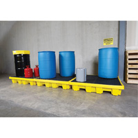 4-Drum Nestable Ultra-Spill Pallet&reg;, 66 US gal. Spill Capacity, 51" x 51" x 10" Toolneeds Inc.
