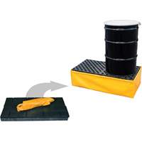 2-Drum Flexible Ultra-Spill Pallet&reg;, 66 US gal. Spill Capacity, 48" x 24" x 14" Toolneeds Inc.