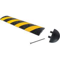 Speed Bump Kit, Rubber, 4' L x 11" W x 2" H Toolneeds Inc.