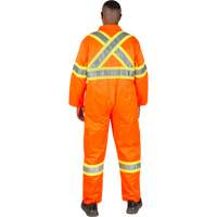 Unlined Safety Coveralls, Small, High Visibility Orange Toolneeds Inc.