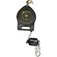 Cordage de s&eacute;curit&eacute; autor&eacute;tractable Falcon + Edge, 50', Acier galvanis&eacute;, Pivotant Toolneeds Inc.