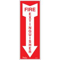 Enseigne Fire Extinguisher, 5" x 14", Vinyle, Anglais avec pictogramme Toolneeds Inc.