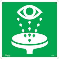 Enseigne de s&eacute;curit&eacute; conforme &agrave; la CSA - Eye Wash, 12" x 12", Aluminium, Pictogramme Toolneeds Inc.