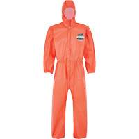 MicroMax&reg; NS Coverall with Elastic Hood, Cuffs, Waist & Ankles, Small, Orange, Microporous Toolneeds Inc.