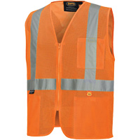 6943 Gilet de s&eacute;curit&eacute; &agrave; mailles ignifuge, Orange haute visibilit&eacute;, Petit, Polyester Toolneeds Inc.