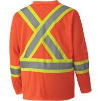 6984 Traffic Micro Mesh Long-Sleeved Safety Shirt, Small, High Visibility Orange Toolneeds Inc.