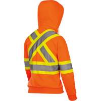 6924W Women's Fleece Hoodie with Zipper, Polyester, X-Small, High Visibility Orange Toolneeds Inc.