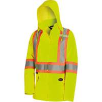 5628W The Rock Women's 300D  Quilted Safety Parka, Polyester/Polyurethane, High Visibility Lime-Yellow, X-Small Toolneeds Inc.