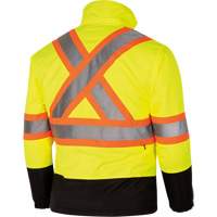 5771 Waterproof Reversible Safety Jacket, Polyester/Polyurethane, High Visibility Lime-Yellow, Small Toolneeds Inc.