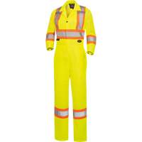 5999AW Women's High-Visibility Traffic Safety Coveralls, X-Small, High Visibility Lime-Yellow Toolneeds Inc.