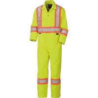 5512T High-Visibility Coveralls, 40 (Tall), High Visibility Lime-Yellow Toolneeds Inc.