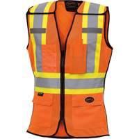 486 Veste de s&eacute;curit&eacute; d&eacute;tachable haute visibilit&eacute;, Orange haute visibilit&eacute;, T-petit, Polyester Toolneeds Inc.