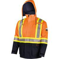 4484 Defender&reg; FR/Arc/Antistatic Trilaminate Safety Jacket, Small, Black/High Visibility Orange, 11 cal/cm² Toolneeds Inc.