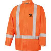 5990J Super Heavy-Duty FR/Arc Resistant Safety Rain Jacket, Small, High Visibility Orange, 11 cal/cm² Toolneeds Inc.