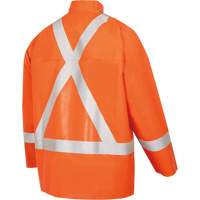 5990J Super Heavy-Duty FR/Arc Resistant Safety Rain Jacket, Small, High Visibility Orange, 11 cal/cm² Toolneeds Inc.