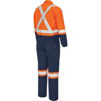 7702BBT FR-Tech&reg; 2-Tone Safety Coverall, Size 40 (Tall), Navy Blue/Orange, 10 cal/cm² Toolneeds Inc.