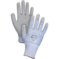 Eco-Friendly Stretch Cut-Resistant Gloves, Size 7, 13 Gauge, Polyurethane Coated, HPPE/RPET Shell, ASTM ANSI Level A2 Toolneeds Inc.