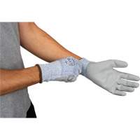 Eco-Friendly Stretch Cut-Resistant Gloves, Size 7, 13 Gauge, Polyurethane Coated, HPPE/RPET Shell, ASTM ANSI Level A2 Toolneeds Inc.