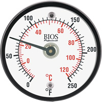 Magnetic Surface Thermometer, Non-Contact, Analogue, 0-250°F (-20-120°C) Toolneeds Inc.