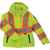 Manteau de s&eacute;curit&eacute; isolant et extensible pour femmes, Polyester, Jaune lime haute visibilit&eacute;, Petit Toolneeds Inc.