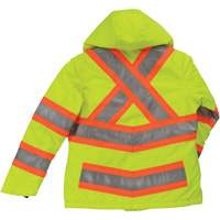 Manteau de s&eacute;curit&eacute; isolant et extensible pour femmes, Polyester, Jaune lime haute visibilit&eacute;, Petit Toolneeds Inc.