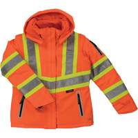 Manteau de s&eacute;curit&eacute; isolant et extensible pour femmes, Polyester, Orange haute visibilit&eacute;, Moyen Toolneeds Inc.