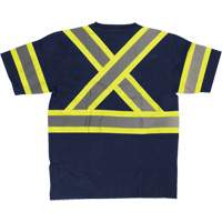 Chemise de s&eacute;curit&eacute; &agrave; manches courtes, Coton, T-petit, Bleu marin Toolneeds Inc.