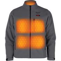 Manteau chauffante M12 ToughShell (manteau seulement), Hommes, Moyen, Gris Toolneeds Inc.