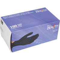 Heavyweight Tactile Grip Examination Gloves, Small, Nitrile, 8-mil, Powder-Free, Black Toolneeds Inc.