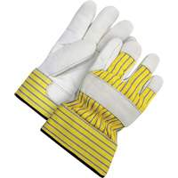 Lined Fitter's Gloves with Safety Cuff, 2X-Large, Grain Cowhide Palm, Acrylic-Pile Inner Lining Toolneeds Inc.