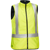 Bisley&reg; X-Back Women's Contoured Reversible Puffer Vest, High Visibility Lime-Yellow, Small, Polyester Toolneeds Inc.