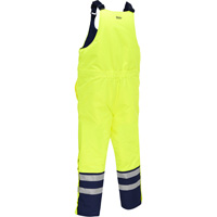 Salopette pour le froid extr&ecirc;me Bisley, Polyester, Petit, Jaune lime haute visibilit&eacute; Toolneeds Inc.