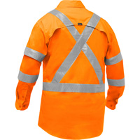 Chemise de travail &agrave; manches longues et X au dos Bisley avec X-Airflow pour femmes, Poly-coton, Petit, Orange haute visibilit&eacute; Toolneeds Inc.