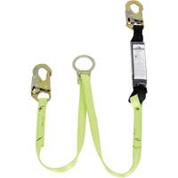 SA-5405-4 Shock Absorbing Lanyard, 4', Snap Hook Center, Snap Hook Leg Ends, Polyester Toolneeds Inc.