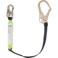 SA-6402-4 Shock Absorbing Lanyard, 4', Form Hook Center, Snap Hook Leg Ends, Polyester Toolneeds Inc.