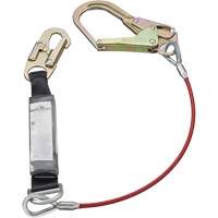 SA-5502-6 Shock Absorbing Lanyard, 6', Form Hook Center, Snap Hook Leg Ends, Galvanized Steel Toolneeds Inc.