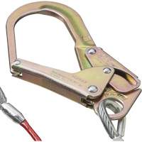 SA-55522-4 PVC-Coated Shock Absorbing Lanyard, 4', Form Hook Center, Snap Hook Leg Ends, Galvanized Steel Toolneeds Inc.