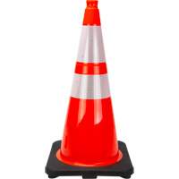 Premium Traffic Cone, 28", Orange, 4" & 6" Reflective Collar(s) Toolneeds Inc.